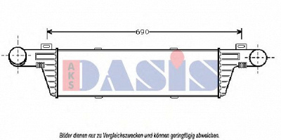 AKS DASIS 127100n -  Интеркулер